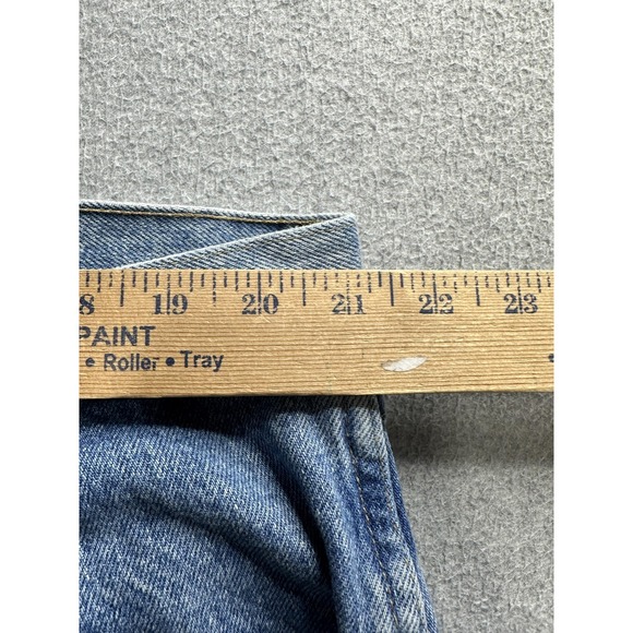 Wrangler Jeans Mens 42x30 Blue Regular Fit Authentic Denim Straight Leg YKK Zip - Picture 8 of 13